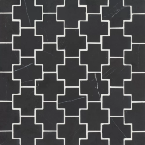 Nero Marquina Mosaic 4 - marble tile